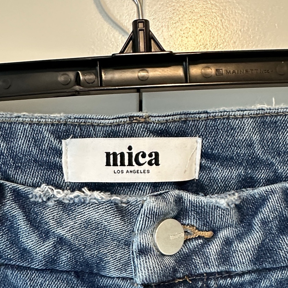 Stylish Blue Flare Wide Leg Jeans - Picture 3 of 5